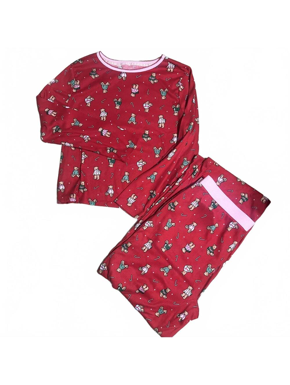 Holiday Time Bear Pajama Set - L (12-14)